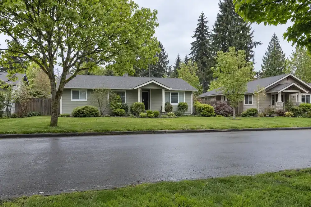 Illustration of a typical residential street in the Battle Ground, WA area