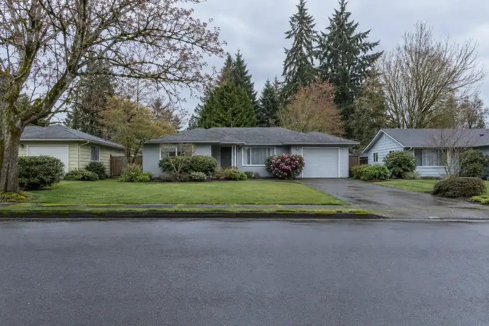 Illustration of a typical residential street in the Hazel Dell, WA area